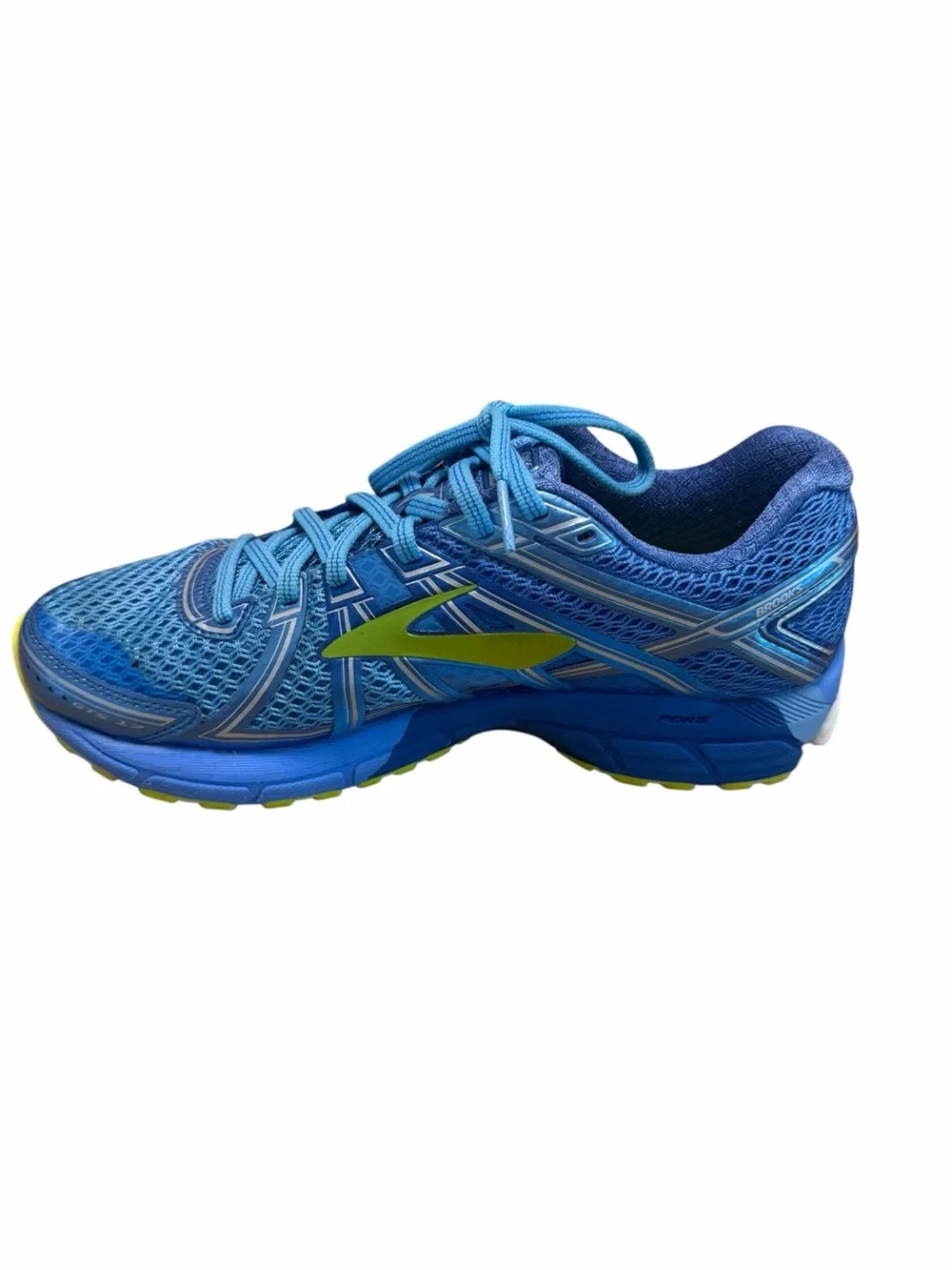 Y2K Retro Runner Brooks Adrenaline GTS 17 Women’s 9.5 Blue Lime Sneakers